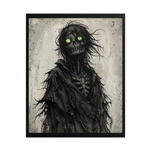 Load image into Gallery viewer, Horror Poster - Glowing-Eyed Skeleton Wall Art (Rolled Poster)