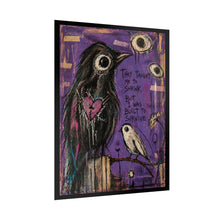 Load image into Gallery viewer, Survivor Birds Poster — "They Taught Me to Shrink, But I Was Built to Survive" Rolled Art Print