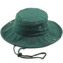 Load image into Gallery viewer, Newhattan 100% Cotton Solid Safari Bucket hats Foldable Unisex