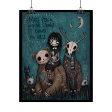 Load image into Gallery viewer, The Forest Keeps Strange Company — Gothic Storybook Poster