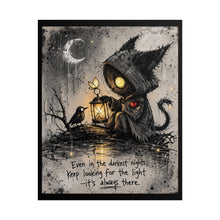 Load image into Gallery viewer, Rolled Poster — "Keep Looking for the Light" Gothic Lantern Art Print