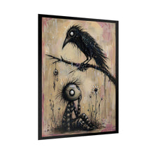 Load image into Gallery viewer, Rolled Poster — Goth Crow & Lonely Child Art Print