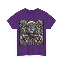 Load image into Gallery viewer, Werewolf Flames Skulls Wolf T-Shirt - Size S - 5XL