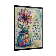 Load image into Gallery viewer, "Bloom Beyond Imagining" Stitched Flower Pot Poster -