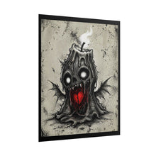 Load image into Gallery viewer, Horror Candle Monster Poster - Dark Gothic Wall Art with Bleeding Heart