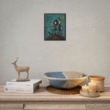 Load image into Gallery viewer, "Keep Walking You Are Still Becoming" Gothic Art Print – Dark Whimsy Spooky Friends & Crows Wall Decor