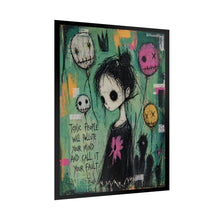 Load image into Gallery viewer, Rolled Poster — Goth Illustration "Toxic People Will Pollute Your Mind" Wall Art