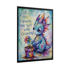 Load image into Gallery viewer, "I'm Still Growing and That's Worth Celebrating" – Fantasy Watercolor Canvas Poster