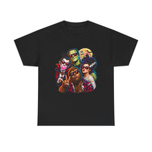 Load image into Gallery viewer, Retro Horror Movie Crew Graphic Tee — Vintage Monsters & Icons T-Shirt
