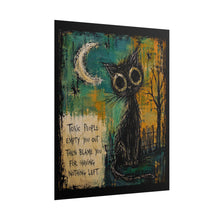 Load image into Gallery viewer, "Toxic People Empty You Out" Black Cat Wall Art | Gothic Halloween Print