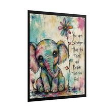 Load image into Gallery viewer, "You Are Stronger Than You Think" Elephant Poster – Inspirational Wall Art