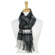 Load image into Gallery viewer, Plaid Cashmere Feel Scarf 12-pack Grey
