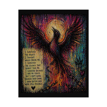 Load image into Gallery viewer, Rolled Poster — Phoenix Inspirational Art Print with Survival Poem