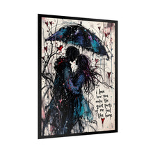 Load image into Gallery viewer, Romantic Umbrella Couple Poster — "I Love How You Make the Quiet Parts of Me Feel Like Home"