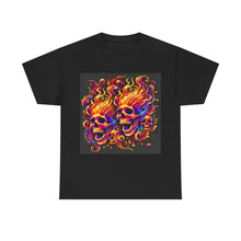 Load image into Gallery viewer, Flaming Skulls T-Shirt - Size S - 5XL