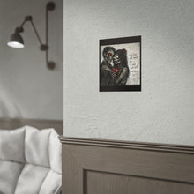 Load image into Gallery viewer, Zombie Couple Poster — “Our Love Will Never Die” Rolled Art Print