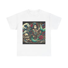 Load image into Gallery viewer, Sexy Mermaid Skulls Y2K Look T-Shirt - Size S - 5XL