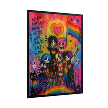 Load image into Gallery viewer, Sunburst Backdrop Goth Chose To Keep Going Poster