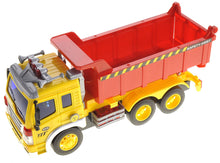 Load image into Gallery viewer, Friction Powered Dump Truck Toy With Lights And Sound