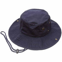 Load image into Gallery viewer, Newhattan 100% Cotton Solid Safari Bucket hats Foldable Unisex