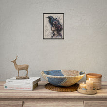 Load image into Gallery viewer, "We Only Bleed For The Ones We Would Die For" Wall Art | Crow Headdress Print