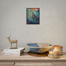 Load image into Gallery viewer, "You Don't Have to See the Whole Path, Just Take the Next Step" Sea Turtle Art Poster Print
