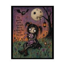 Load image into Gallery viewer, Be Gentle With Yourself You’re Doing the Best You Can Rolled Poster — Gothic Whimsical Comfort Fantasy Wall Art