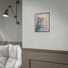 Load image into Gallery viewer, Trust The Process Enjoy The Journey Owl Art Print | Patience & Mindfulness Decor