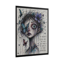 Load image into Gallery viewer, Rolled Poster — 'The Weirdest People' Gothic Butterfly Art Print