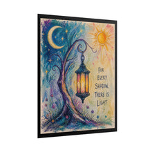 Load image into Gallery viewer, Rolled Poster — "For Every Shadow, There Is Light" Lantern Art Print