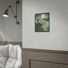Load image into Gallery viewer, Rolled Poster — Moody Moonlit Illustration with Quote: “People Make Mistakes…”