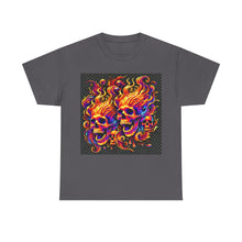 Load image into Gallery viewer, Flaming Skulls T-Shirt - Size S - 5XL