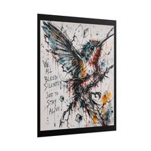 Load image into Gallery viewer, "We All Bleed Silently Just To Stay Alive" Wall Art | Hummingbird Print