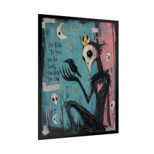 Load image into Gallery viewer, Be Kind to You You’re Doing the Best You Can Rolled Poster — Gothic Inspirational Crow Fantasy Wall Art