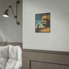 Load image into Gallery viewer, Rolled Poster — Moody Gothic Illustration Wall Art with Quote: "We Are Not the Same"