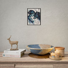 Load image into Gallery viewer, Wolf & Woman Art Poster — "The Hardest Battles Build the Strongest Souls"