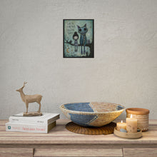 Load image into Gallery viewer, Life Is Beautifully Strange – Whimsical Gothic Cat Wall Art