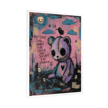 Load image into Gallery viewer, Not Every Soul Wants to Be Saved Some Just Want to Be Understood Rolled Poster — Gothic Whimsical Teddy Bear Fantasy Wall Art