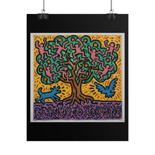 Load image into Gallery viewer, Keith Haring Tree of Life Rolled Poster — 'Be Kind to Your Mind' Art Print