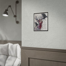 Load image into Gallery viewer, Stag & Crows Art Poster — "We Claw at the Darkness" Rolled Wall Print
