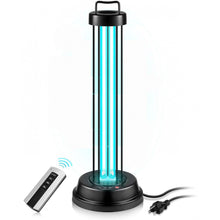 Load image into Gallery viewer, UV Light Sanitizer & UV Sterilizer Lamp Kill harmful germs, bacteria and viruses. 110V 60W Light with Timer Function & Remote covering 430sqf 60W 30min