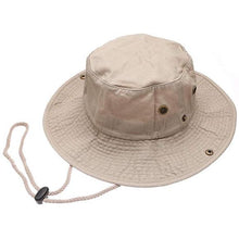 Load image into Gallery viewer, Newhattan 100% Cotton Solid Safari Bucket hats Foldable Unisex