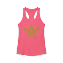 Load image into Gallery viewer, Labias Funny Parody Women's Ideal Racerback Tank