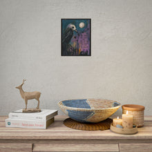 Load image into Gallery viewer, Survivor Crow Poster — 'The Scars You Can't See' Gothic Art Print