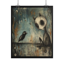 Load image into Gallery viewer, Rolled Poster — Surreal Goth Art Print “I Am Not What You Think I Am”