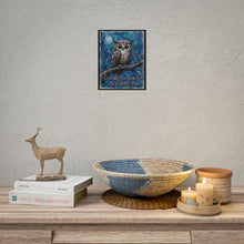 Load image into Gallery viewer, "Challenges Don't Break You" Horned Owl Wall Art | Inspirational Bird Print