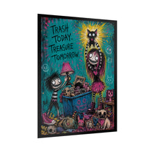 Load image into Gallery viewer, Trash Today, Treasure Tomorrow — Rolled Art Poster (Whimsical Gothic Illustration)