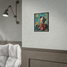 Load image into Gallery viewer, Teddy Bear Art Poster – 'Life Will Knock You Down' Inspirational Rolled Print