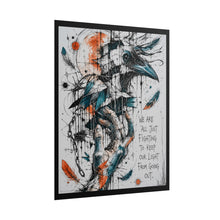 Load image into Gallery viewer, "Keep Our Light From Going Out" Wall Art | Gothic Raven Print