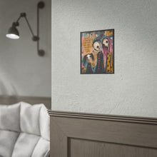Load image into Gallery viewer, Whimsical Gothic Family Art Print – "Keep Choosing Your Light Even When Everything Feels Dark" Quote Wall Decor